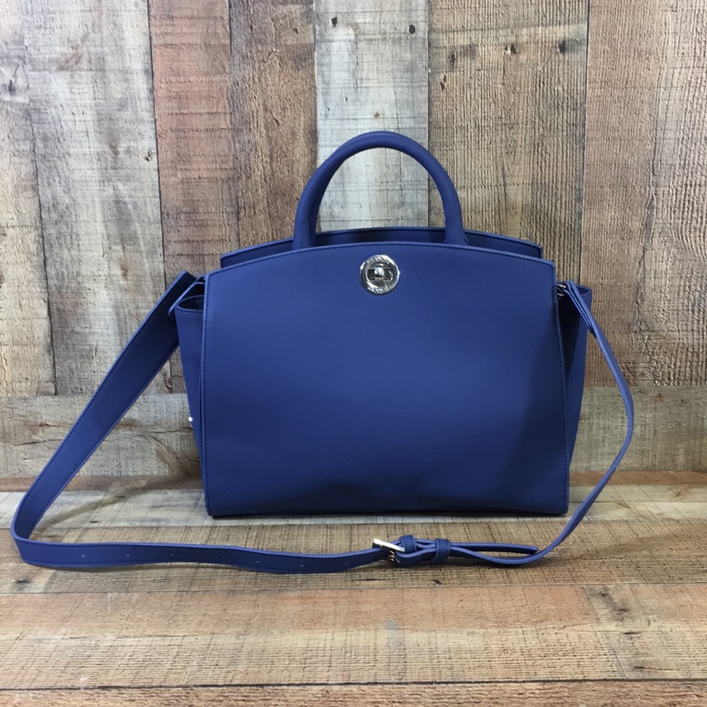 Miomojo Bag Blue Italian Design Handbag Faux‎ Leather Shoulder Vegan